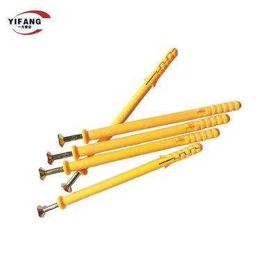 ماهی آبی زرد مانند لنگر انبساط پلاستیکی شمع پیچ پیچی استاندارد معمولی