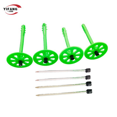 تثبیتات عایق حرارتی پلاستیکی ناخن برای عایق دیواری خارجی